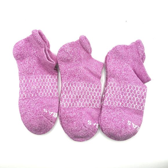 Bombas Accessories - 3 Pairs Bombas Pairs Women's Ankle Socks Size Large 8-12